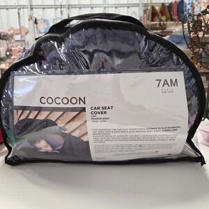 7AM Enfant Cocoon Car Seat Cover Navy One Size 0-12M Insulated Water Repellent
